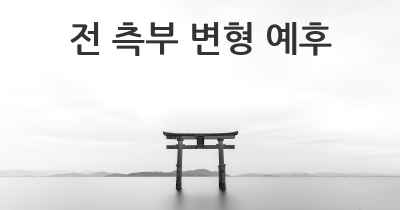 전 측부 변형 예후