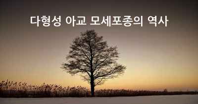 다형성 아교 모세포종의 역사