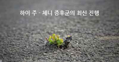 하이 주 - 체니 증후군의 최신 진행