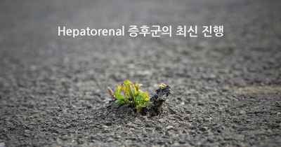 Hepatorenal 증후군의 최신 진행