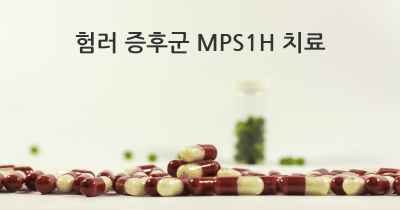 험러 증후군 MPS1H 치료