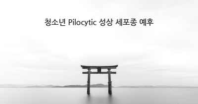 청소년 Pilocytic 성상 세포종 예후