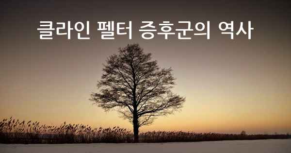 클라인 펠터 증후군의 역사