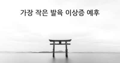 가장 작은 발육 이상증 예후