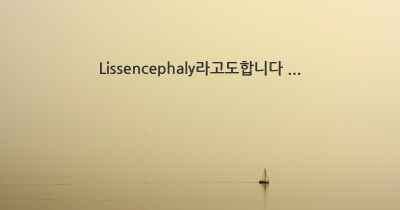 Lissencephaly라고도합니다 ...