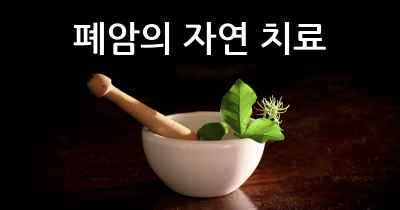 폐암의 자연 치료