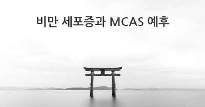 비만 세포증과 MCAS 예후