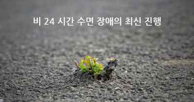 비 24 시간 수면 장애의 최신 진행