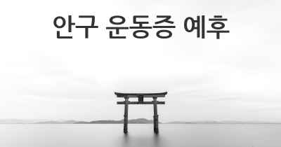 안구 운동증 예후