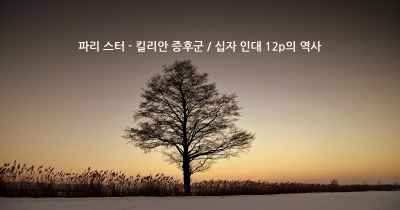 파리 스터 - 킬리안 증후군 / 십자 인대 12p의 역사