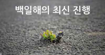 백일해의 최신 진행