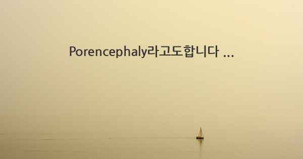 Porencephaly라고도합니다 ...