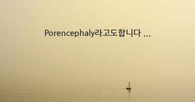 Porencephaly라고도합니다 ...