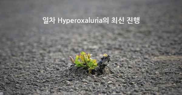 일차 Hyperoxaluria의 최신 진행