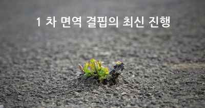 1 차 면역 결핍의 최신 진행