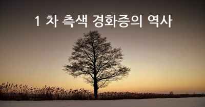 1 차 측색 경화증의 역사