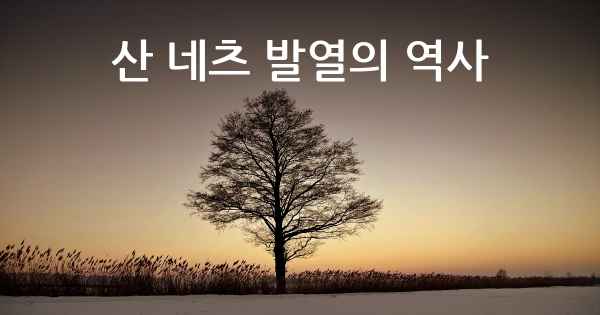 산 네츠 발열의 역사