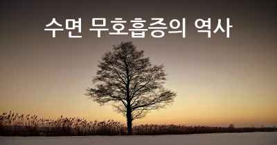 수면 무호흡증의 역사