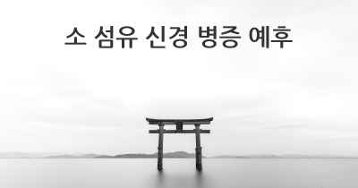 소 섬유 신경 병증 예후