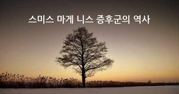 스미스 마게 니스 증후군의 역사