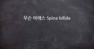 무슨 아레스 Spina bifida
