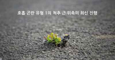 호흡 곤란 유형 1의 척추 근 위축의 최신 진행