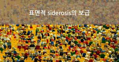 표면적 siderosis의 보급