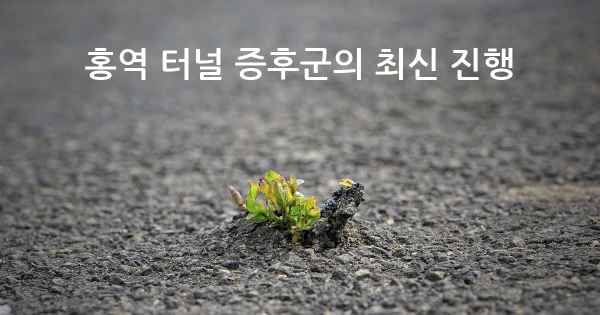 홍역 터널 증후군의 최신 진행