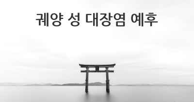 궤양 성 대장염 예후