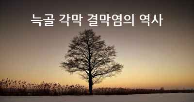 늑골 각막 결막염의 역사