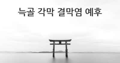 늑골 각막 결막염 예후