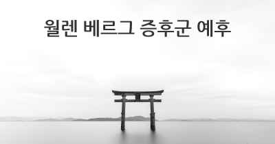 월렌 베르그 증후군 예후