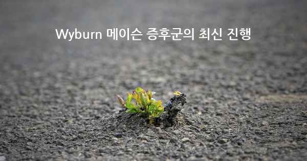 Wyburn 메이슨 증후군의 최신 진행