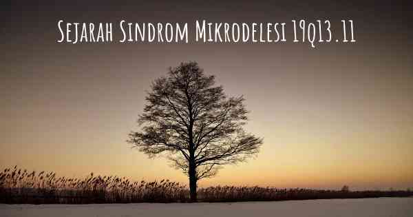Sejarah Sindrom Mikrodelesi 19q13.11