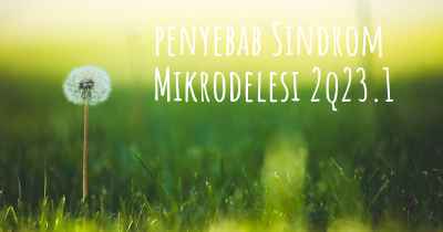 penyebab Sindrom Mikrodelesi 2q23.1