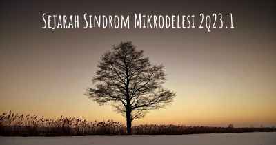 Sejarah Sindrom Mikrodelesi 2q23.1