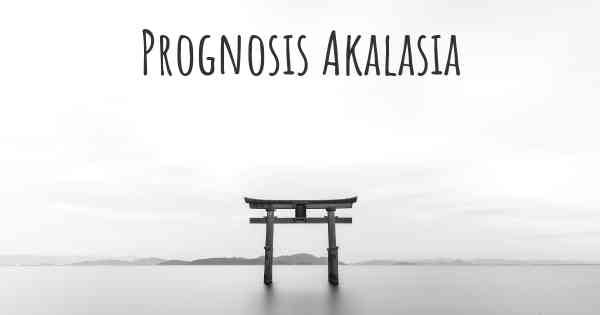 Prognosis Akalasia