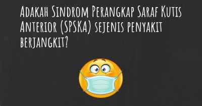 Adakah Sindrom Perangkap Saraf Kutis Anterior (SPSKA) sejenis penyakit berjangkit?