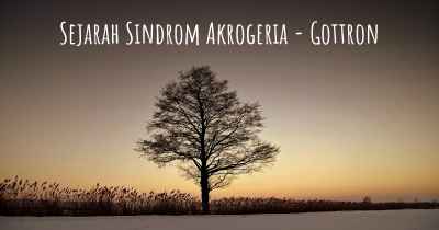 Sejarah Sindrom Akrogeria - Gottron