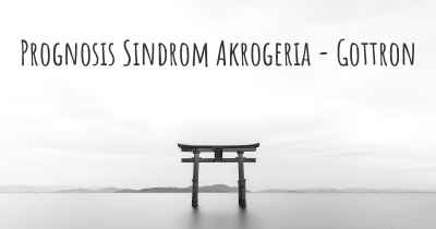 Prognosis Sindrom Akrogeria - Gottron