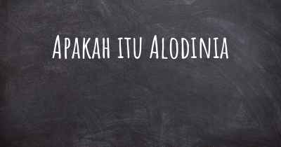 Apakah itu Alodinia