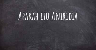 Apakah itu Aniridia