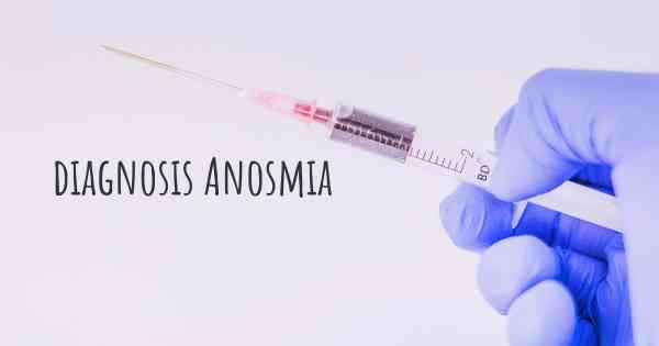 diagnosis Anosmia