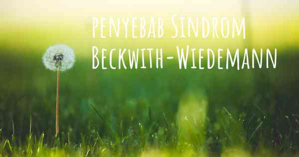penyebab Sindrom Beckwith-Wiedemann