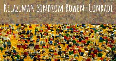 Kelaziman Sindrom Bowen-Conradi