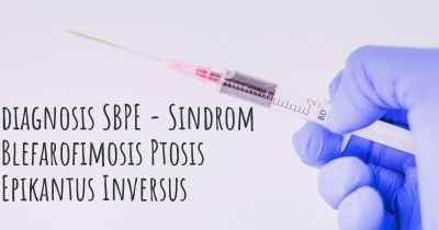 diagnosis SBPE - Sindrom Blefarofimosis Ptosis Epikantus Inversus