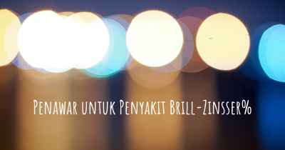 Penawar untuk Penyakit Brill-Zinsser%