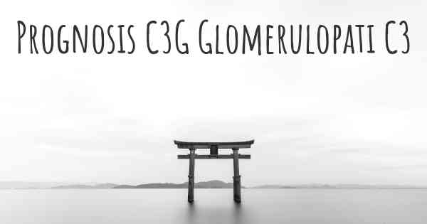 Prognosis C3G Glomerulopati C3