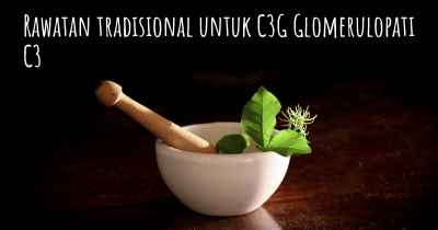 Rawatan tradisional untuk C3G Glomerulopati C3