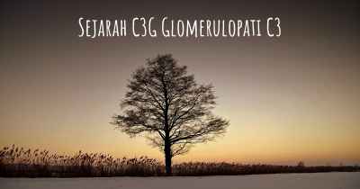 Sejarah C3G Glomerulopati C3